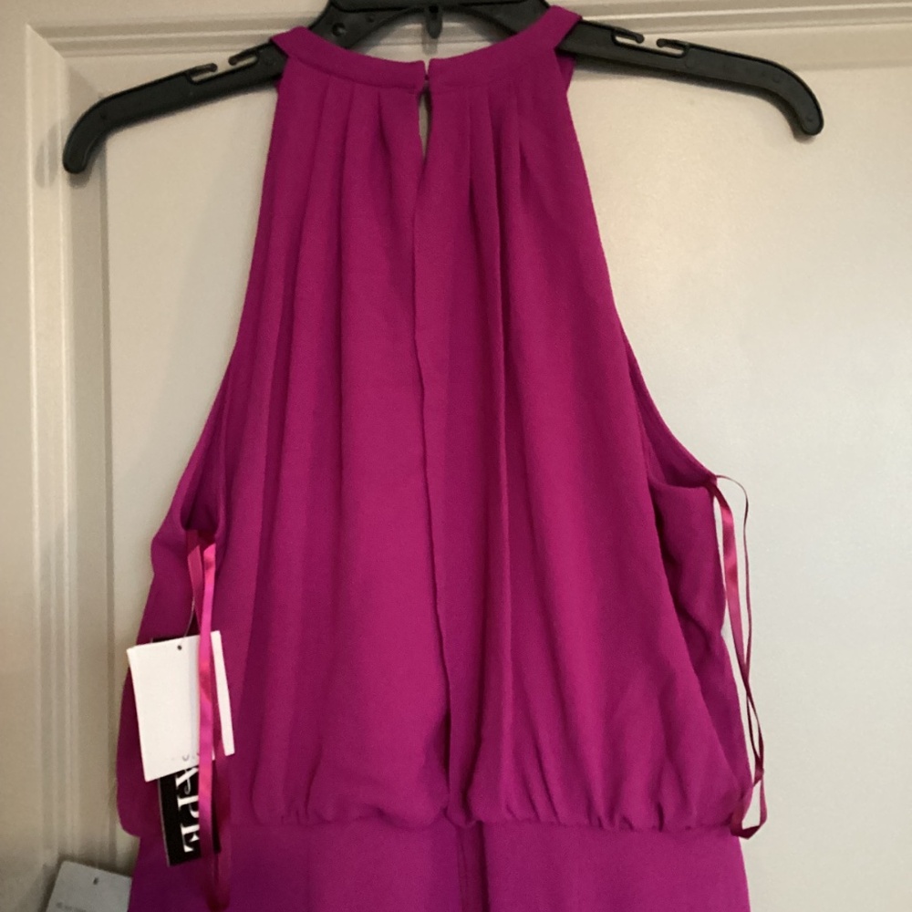 Xscape Evenings Ruffle Detail Crepe High-Low Gown, size 6 - Picture 11 of 13